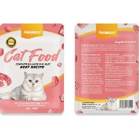 פט מטרו פאוץ׳ מזון טבעי לחתולים בקר ועוף טרי PetMetro