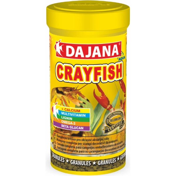 DAJANA CRAYDISH  מזון ללובסטרים ננסיים, סרטנים ופורקי רגליים באנר