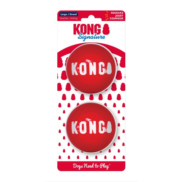 צעצוע כדור KONG Signature חזק במיוחד באנר