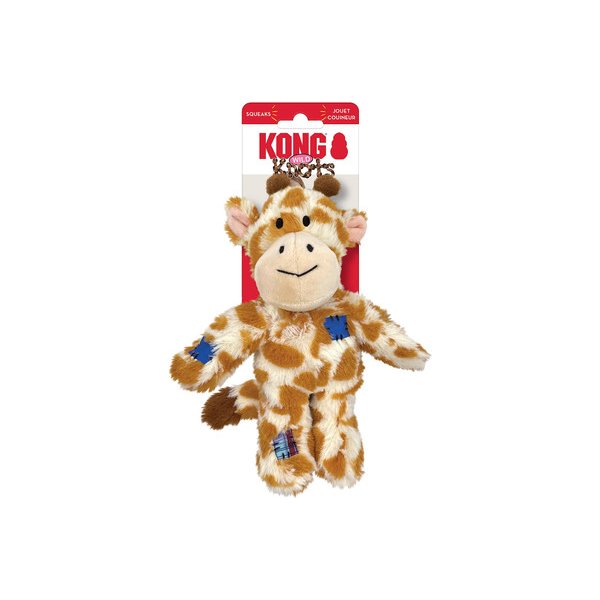 בובת ג׳ירפה KONG Wild Knots עם צפצפה באנר