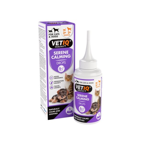 VETIQ Serene Calming טיפות הרגעה לכלבים  באנר