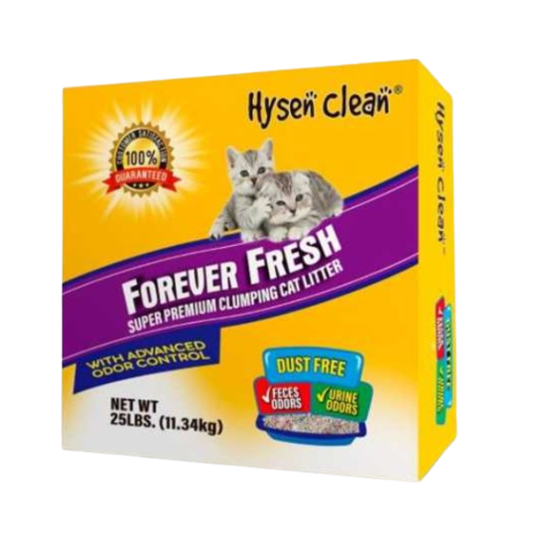 חול Hysen Clean מתגבש ומנטרל ריחות ללא בישום באנר