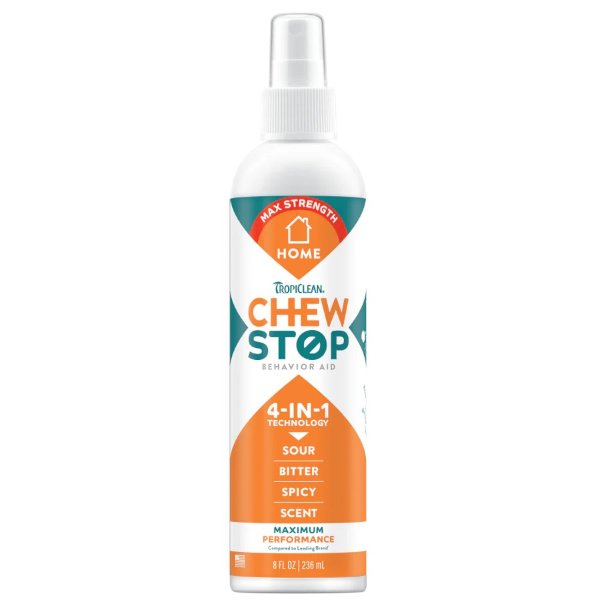 תרסיס למניעת לעיסה Tropiclean Chew Stop באנר