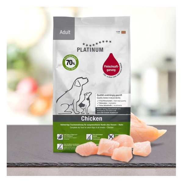 פלטינום מזון לח לכלבים גורים נטול דגנים עוף באנר