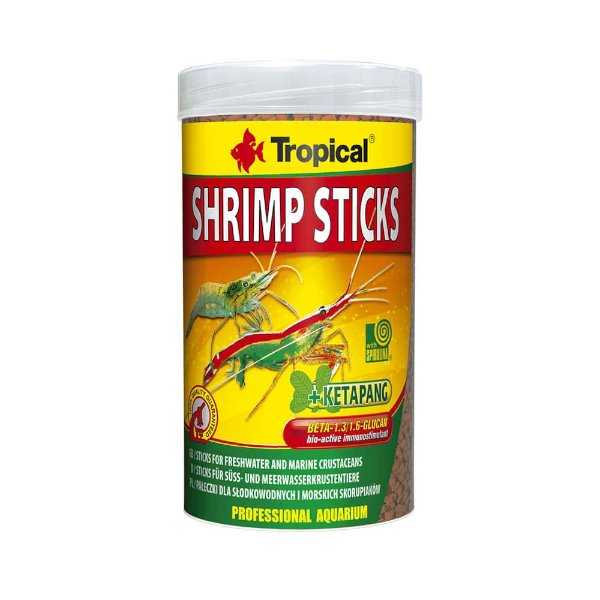 Tropical Shrimp Sticks  מזון לשרימפס וסרטני מים  באנר