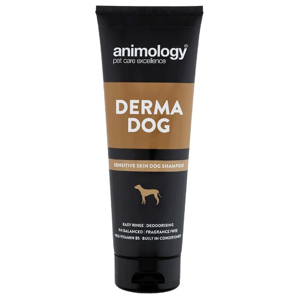 אנימולוגי שמפו לעור רגיש DERMA DOG באנר