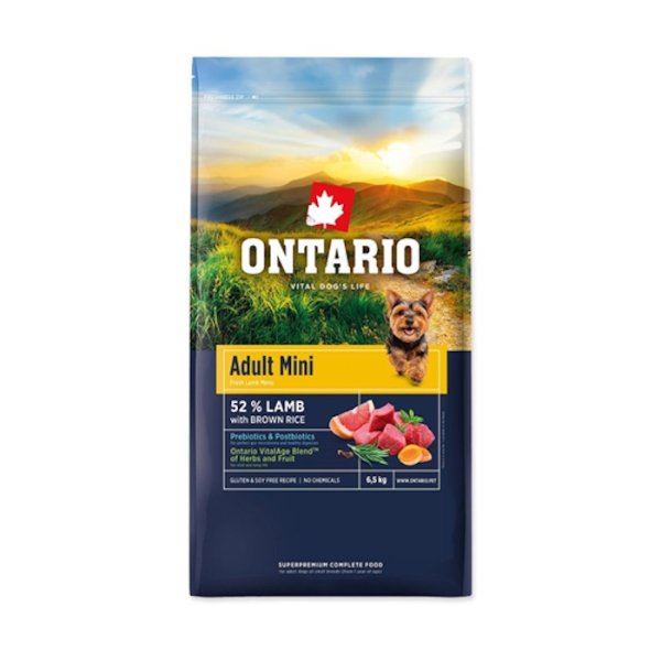 אונטריו מזון יבש לכלב בוגר גזע קטן כבש באנר