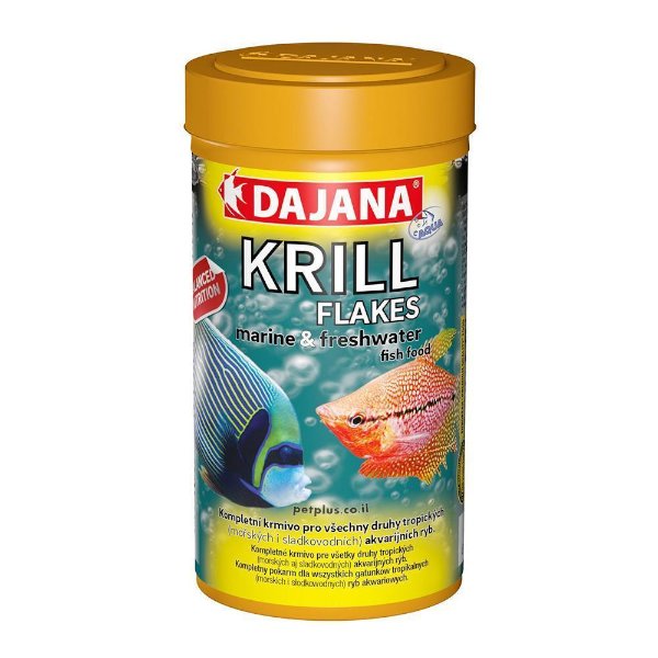 DAJANA KRILL FLAKES מזון דפים לדגי נוי  באנר