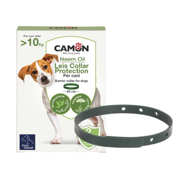 קולר טבעי למניעת טפילים ומזיקים לכלבים במשקל מעל 10 ק״ג באנר