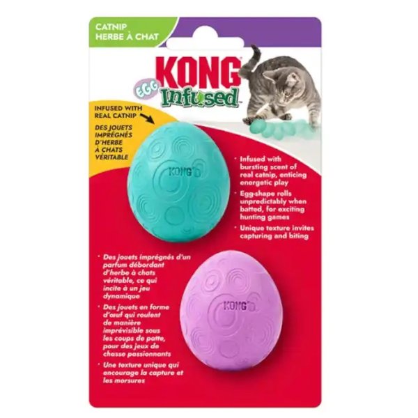 צעצוע זוג ביצי קנטיפ KONG למשחק מהנה באנר